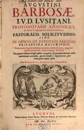 Pastoralis solicitudinis : S. de officio et potestate parochi tripartita descriptio