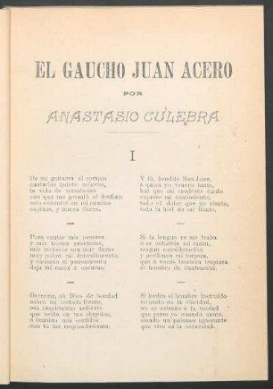 El gaucho Juan Acero