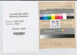 Entnazifizierung Adolf Doeren , geb. 17.01.1899 (Baupruefer)