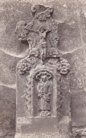 Friedhof, Grabkreuz, Sandstein