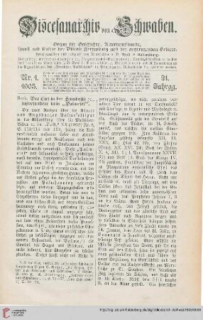 21: Der Esel in der Symbolik etc., insbesondere vom "Palmesel"