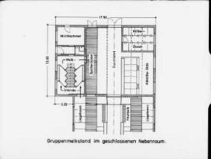 Gruppenmelkstand im geschlossenen Nebenraum