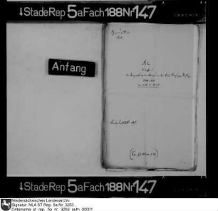 Verpachtung der Akzise in den Börden Selsingen, Elsdorf, Rhade, Heeslingen, Gyhum und in Zeven