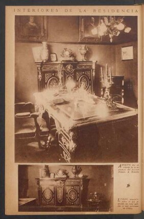 Interiores de la residencia del doctor Rómulo A. Romero