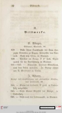 II. Bildwerke
