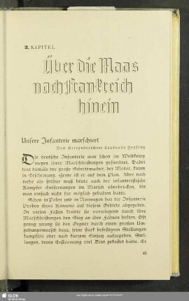 2. Kapitel. Über die Maas nach Frankreich hinein