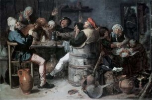 Bauern beim Mahl