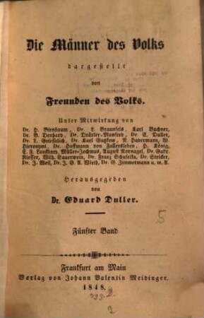 Die Männer des Volks dargestellt von Freunden des Volks. 5