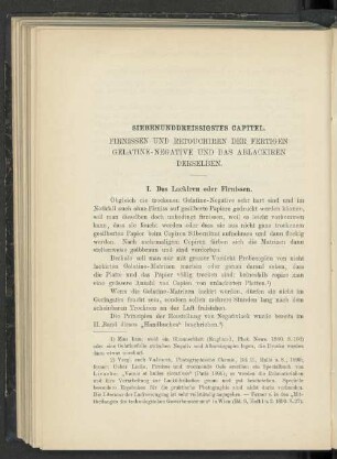 Siebenundreissigstes Capitel. Firnisse und Retouchiren der fertigen Gelantine-Negative und das Ablackieren derselben.