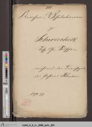 Schwicheldt: Visitationsakten