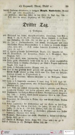 Dritter Tag (Nr. 501 - 750)