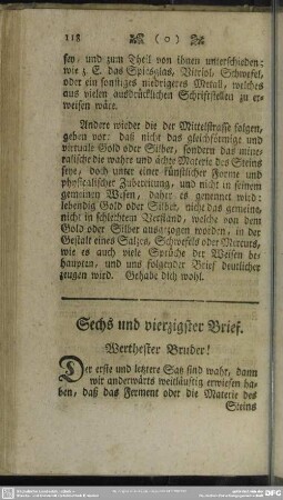 Sechs und vierzigster Brief