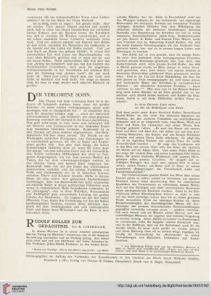 9: Rudolf Koller zum Gedächtnis