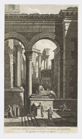 Vue d’une partie du grand vestibule du temple de Dioclétien