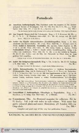 Periodicals (No. 567 - 582)