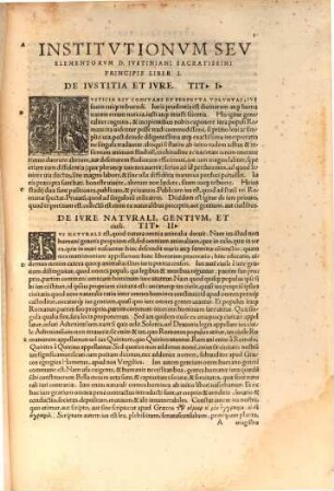 Institvtionvm Sev Elementorvm Dom. Ivstiniani Sacratissimi Principis Libri Qvatvor