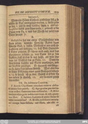 VII. De Adventu Convivae.
