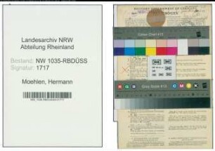 Entnazifizierung Hermann Moehlen , geb. 15.06.1889 (Techniker)