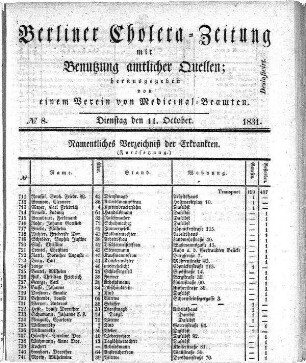 No. 8, 11. October 1831