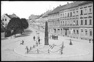 Wurzen. Wettinplatz mit Kriegerdenkmal