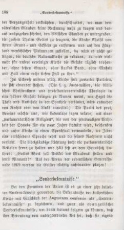 188-191 "Sonderbekenntnisse"