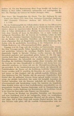 347-348 [Rezension] Grotz, Hans, Die Hauptkirchen des Ostens