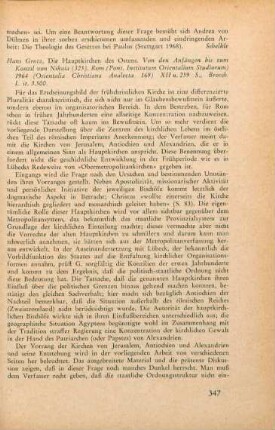 347-348 [Rezension] Grotz, Hans, Die Hauptkirchen des Ostens