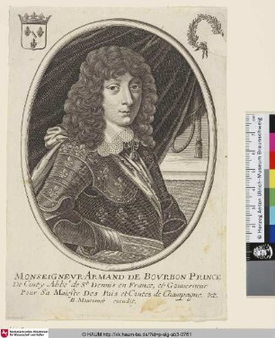 Monseigneur Armand de Bourbon Prince de Conty