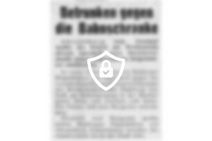 Betrunken gegen die Bahnschranken