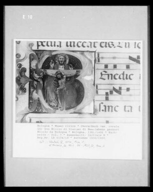 Choralbuch  von Nicolo di Giacomo di Nascimbene genannt Nicolo da Bologna — Buchseite - fol. ?