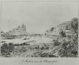 Meißen von der Morgenseite