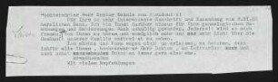 Brief von Gerhart Hauptmann an Stephan Kekulé von Stradonitz