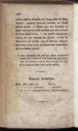 Bemerkte Druckfehler.