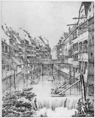 Alte Gerberhäuser, Breslau (Wroclaw), Polen, 1826