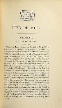 The works : including several hundred unpublished letters, and other new materials, 5. The life and index