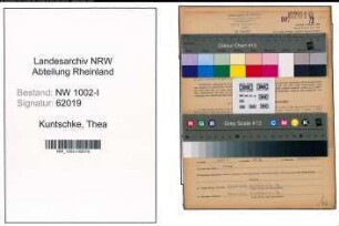 Entnazifizierung Thea Kuntschke, geb. 14.05.1919 (Sekretaerin)