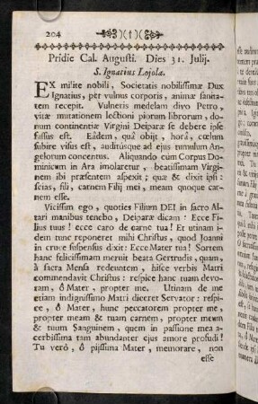 204-224, Pridie Cal. Augusti Dies 31. Julij. - iv. Id. Augusti. Dies 10. ejusdem.
