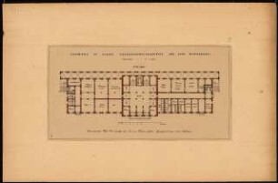 Volkserholungsstätte für eine Mittelstadt Schinkelwettbewerb 1924: Saalbau: Grundriss EG 1:200