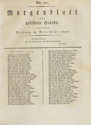 1827: Nro. 271 - Nro. 280