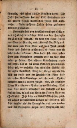 Die wichtigsten neuern Land- und Seereisen, 11 : Mit einer Karte und zwei Kupfern