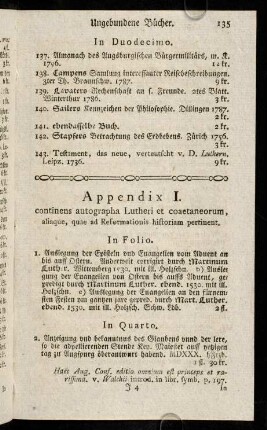 135-144, Appendix I.