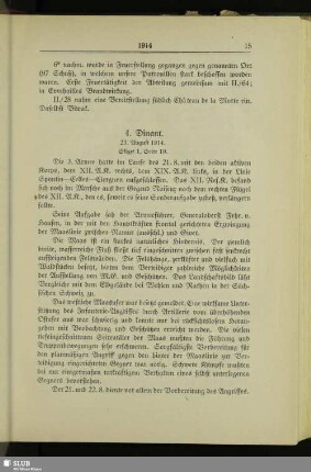 4. Dinant : 23. August 1914
