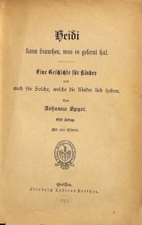 Geschichten für Kinder wie auch für solche, welche Kinder lieb haben, 3