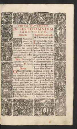 Festa Novembris.