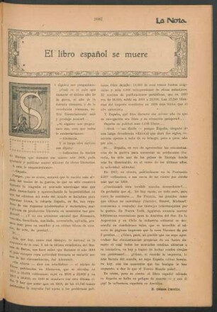 El libro español se muere