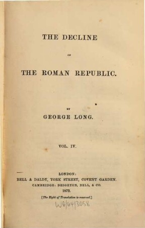 The decline of Roman Republic. 4