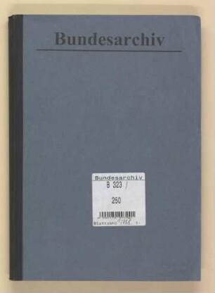Ausgänge aus dem Central Collecting Point Wiesbaden: "Outshipments" Nr. 255-275