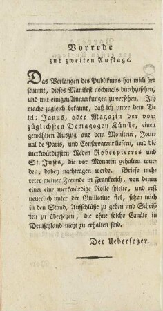 Vorrede zur zweiten Auflage