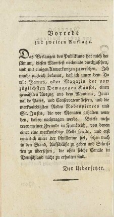 Vorrede zur zweiten Auflage