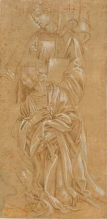 Die Heiligen Stephanus und und Katharina (recto)